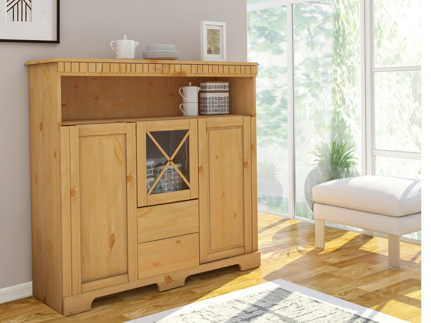 Kommoden Cavfelo 107 (Kiefernholzoptik)