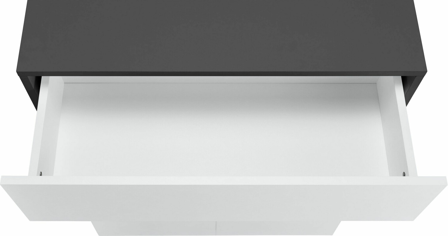 Stehender Badezimmerschrank Soncamu 101 (Weiss + Anthrazit)