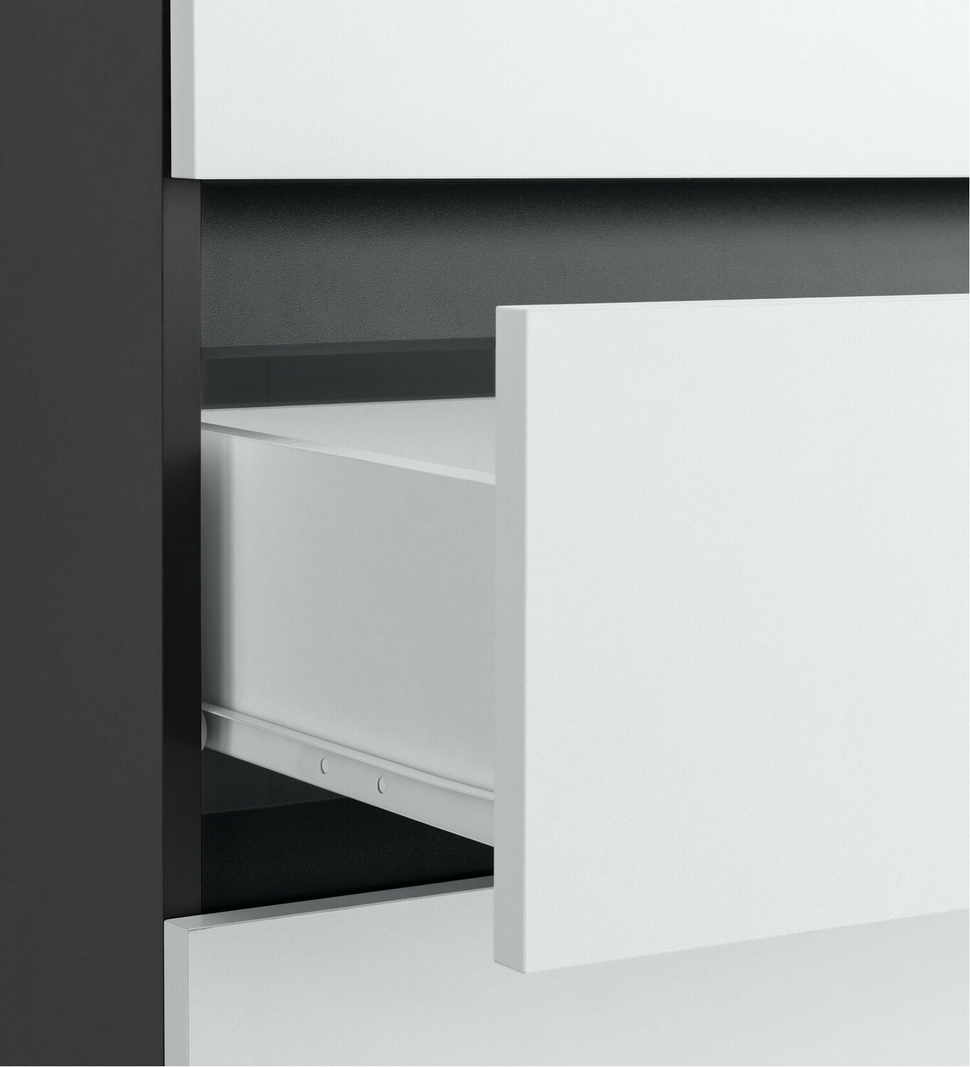 Stehender Badezimmerschrank Soncamu 101 (Weiss + Anthrazit)