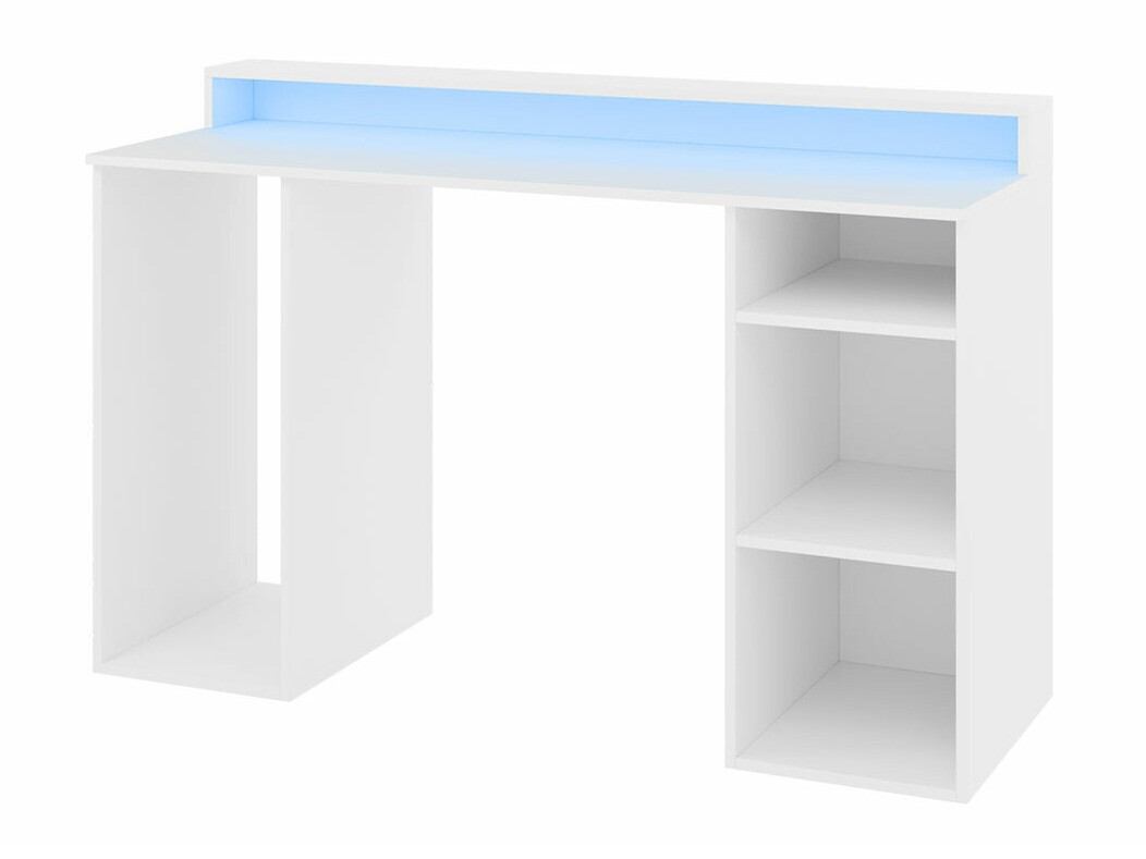 Gaming-Schreibtisch Lila (Weiss)
