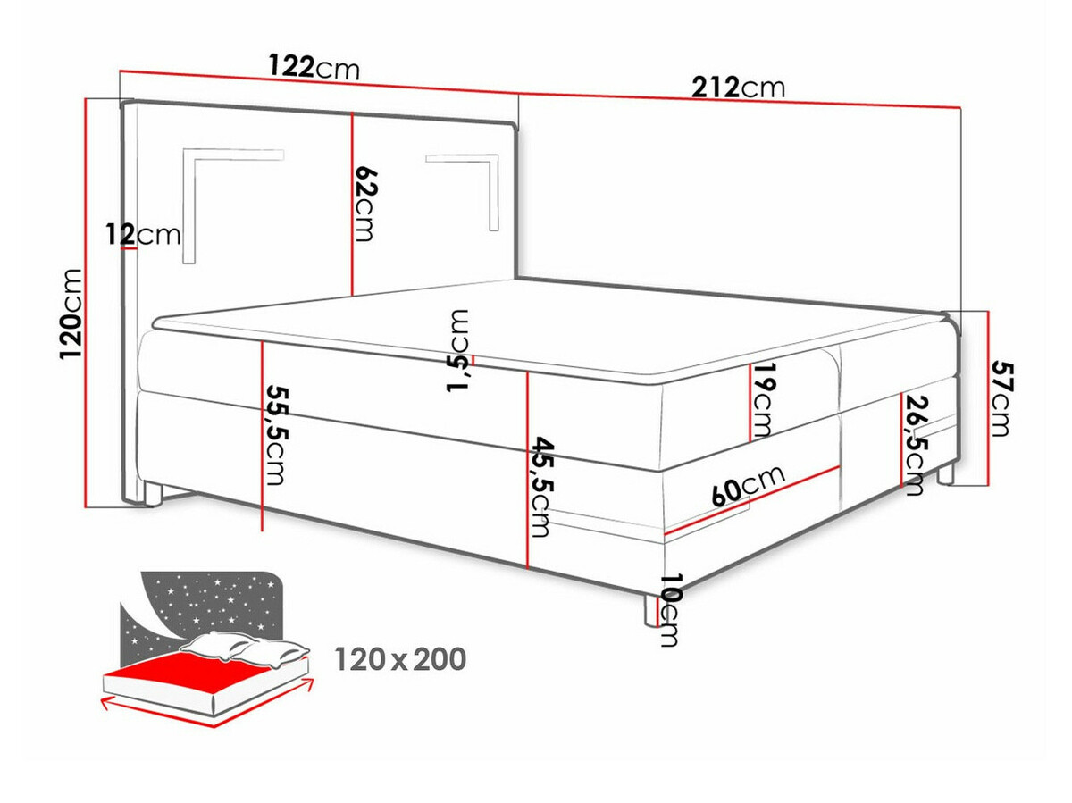 Boxspringbett Baltimore 173 (Soft 011)