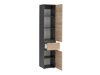 Stehender Badezimmerschrank Soncamu 106 (Anthrazit + Eichenholzoptik)
