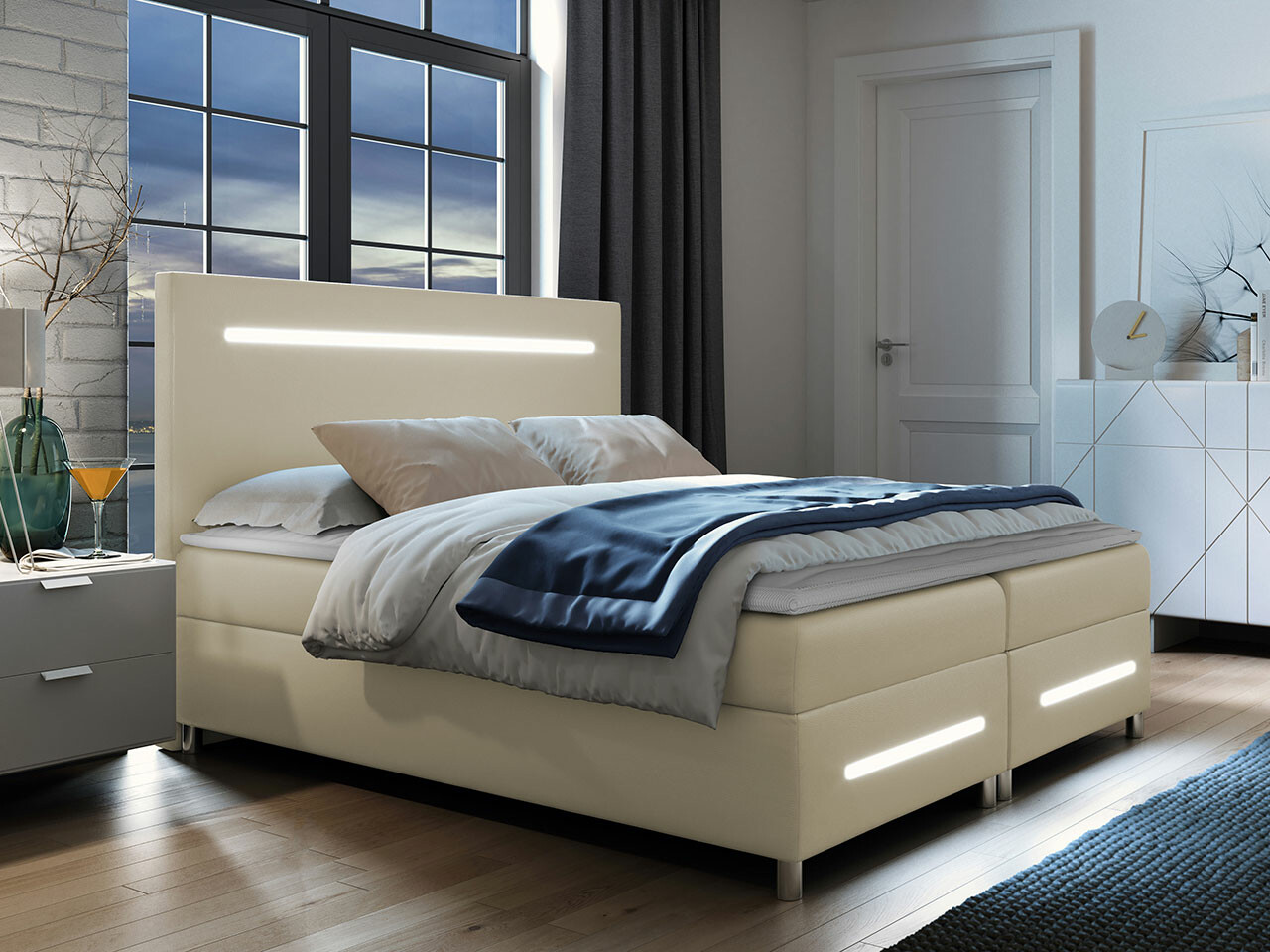 Boxspringbett Pluvia (Soft 033)