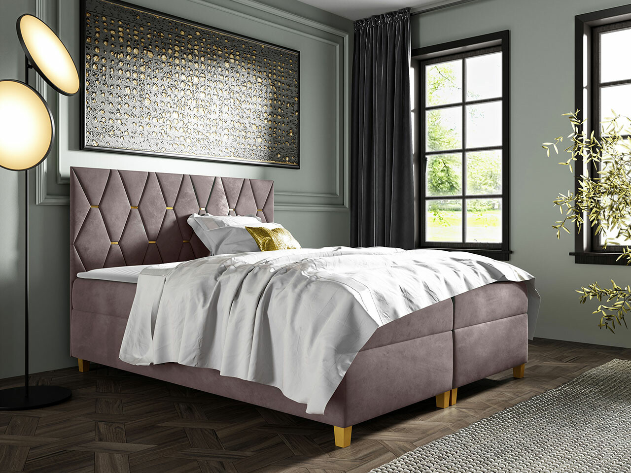 Boxspringbett Baltimore 176 (Fresh 9)