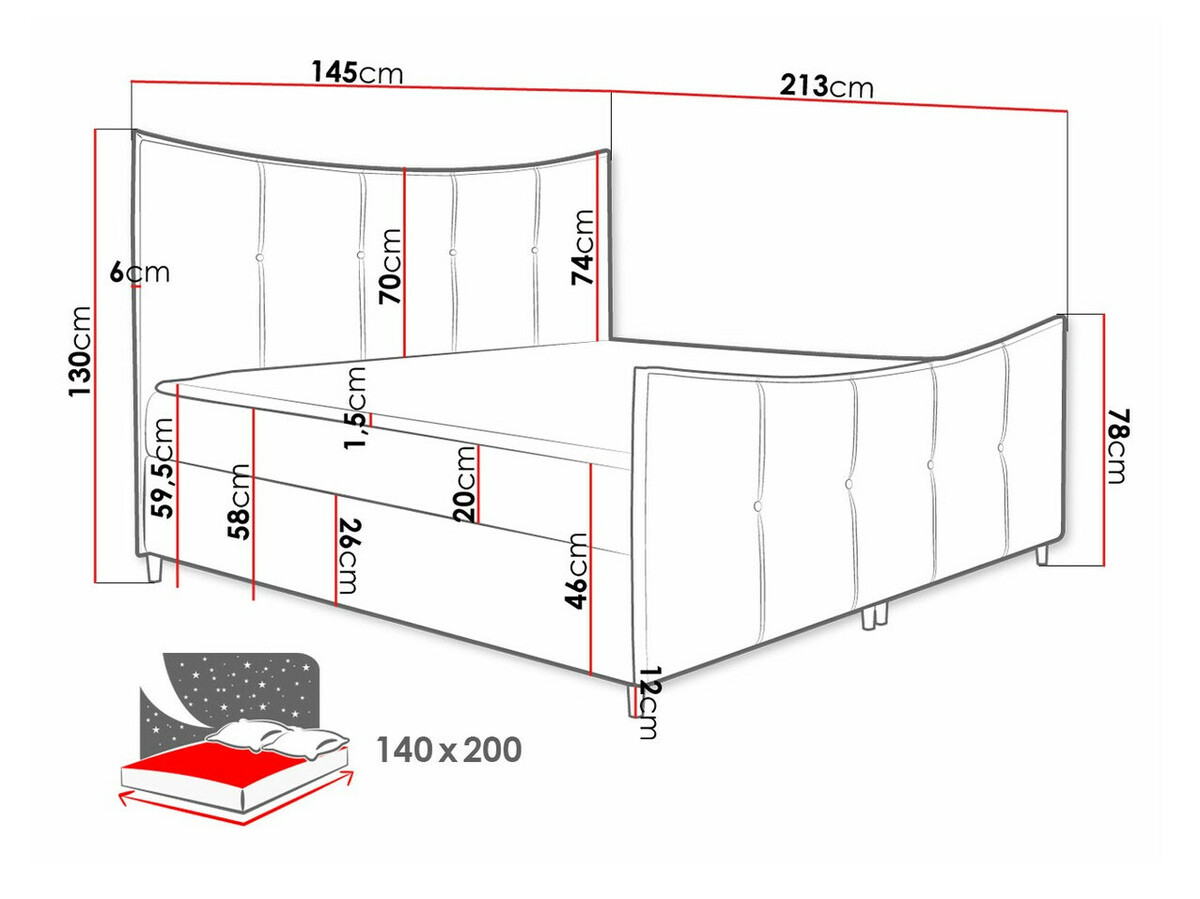 Boxspringbett Fons (Fresh 11)
