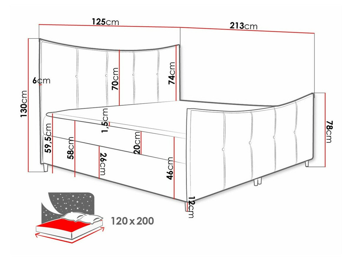 Boxspringbett Fons (Fresh 14)