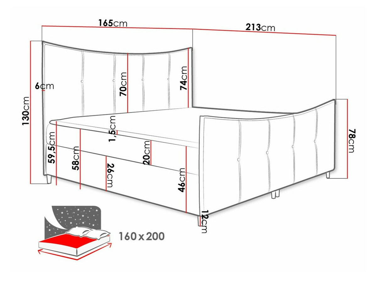 Boxspringbett Fons (Fresh 14)
