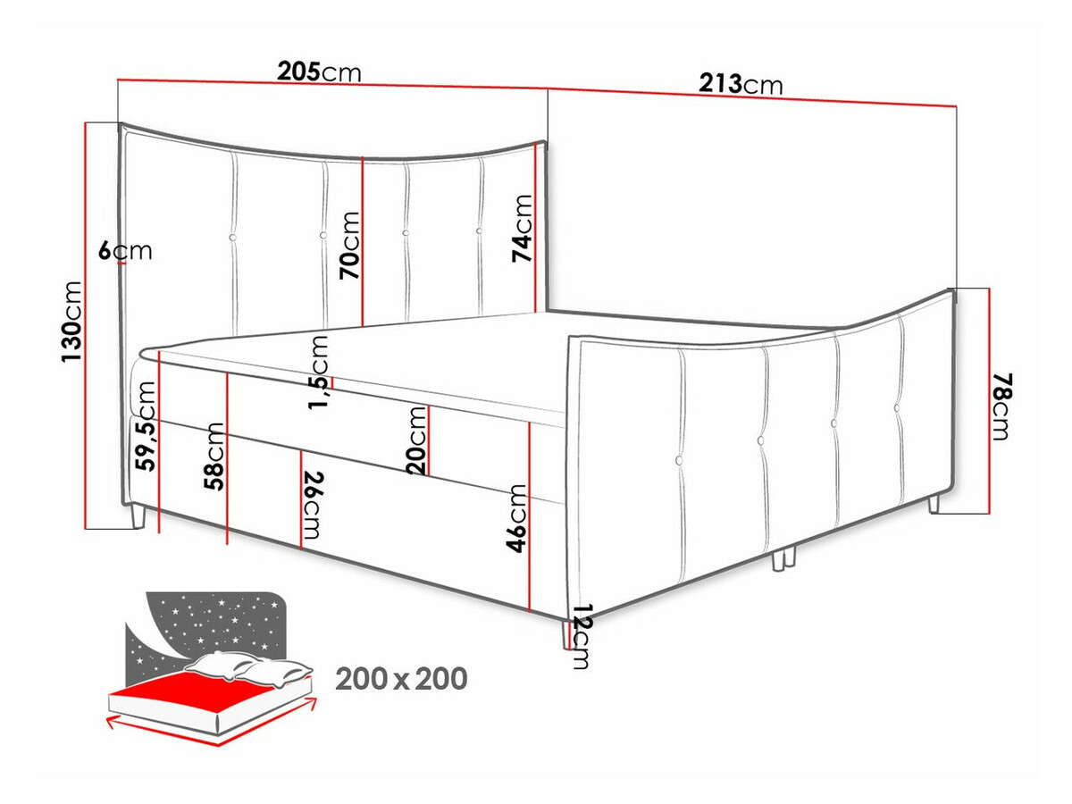 Boxspringbett Fons (Fresh 14)