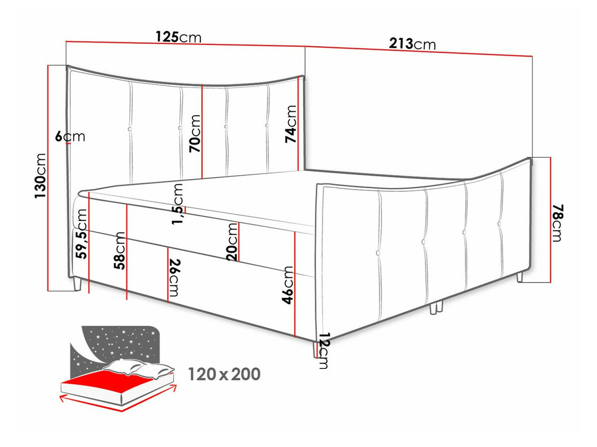 Boxspringbett Fons (Fresh 9)