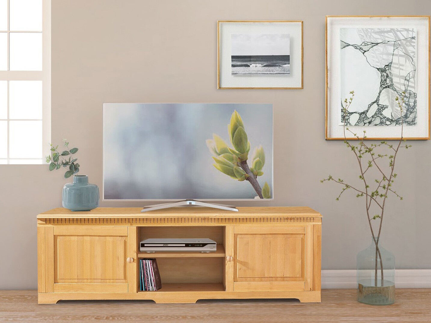 TV-Möbel Cavfelo 108 (Kiefernholzoptik)