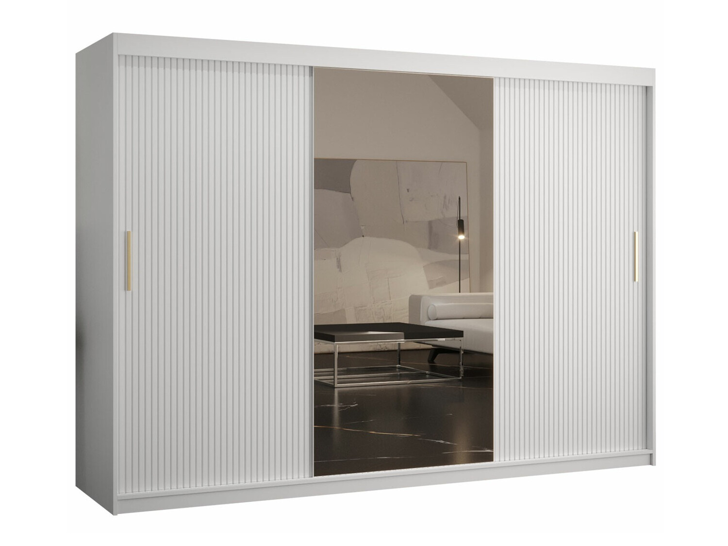 Kleiderschrank Anulio III (Weiss)