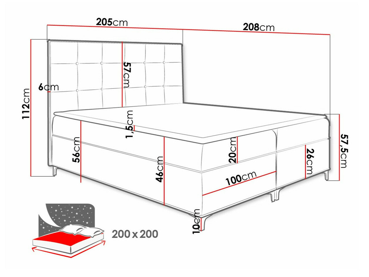 Boxspringbett Porta (Fresh 4)