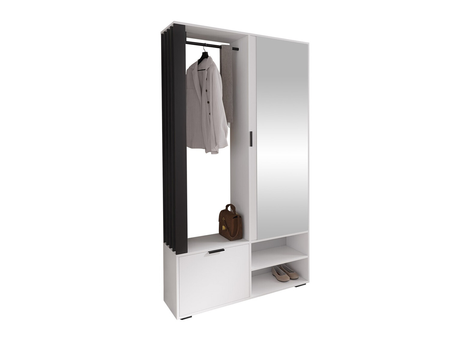 Flurgarnitur Vinea (Weiss + Schwarz)