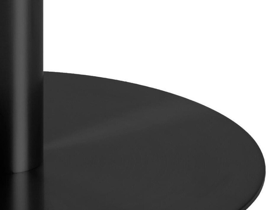 Tisch Norsica 420 (Schwarz + Weisser Marmor)