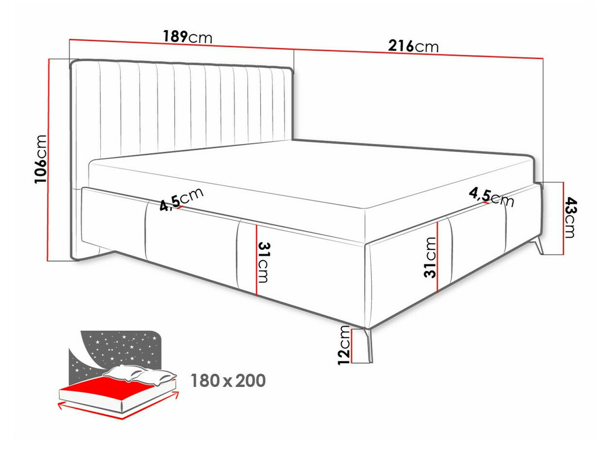 Bett ComfiDream 173 (Fresh 32)