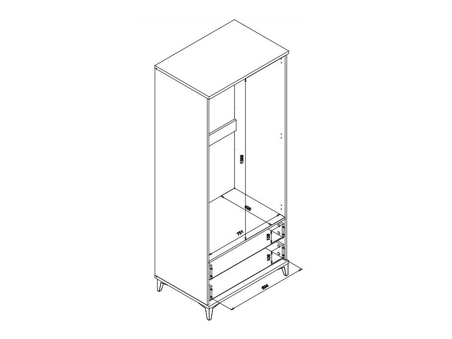 Kleiderschrank Orlando Y105