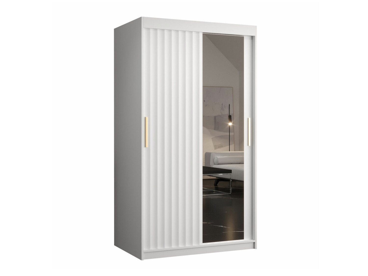 Kleiderschrank Hartford 337 (Weiss)