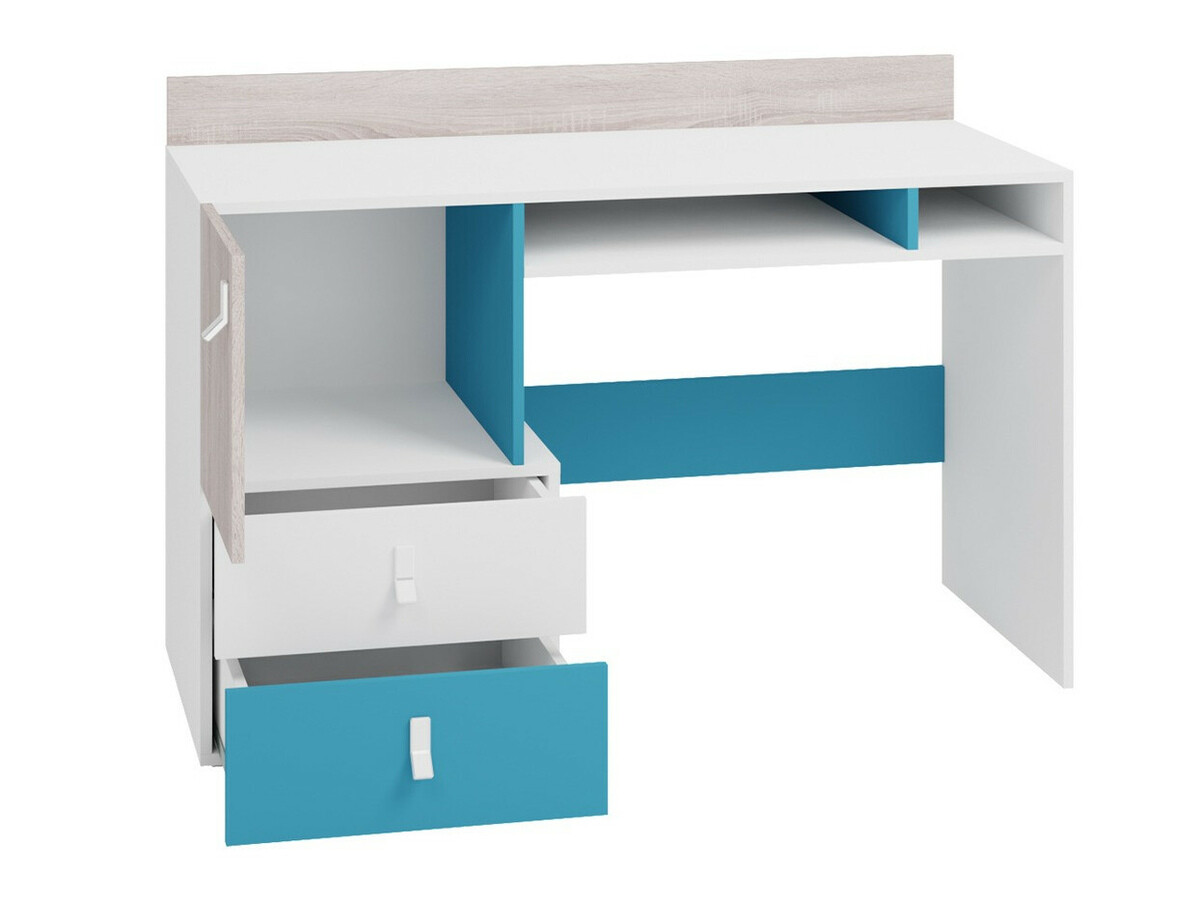 Kinderzimmer-Set Camteso 115 (Schwarz + Eichenholzoptik + Beige)