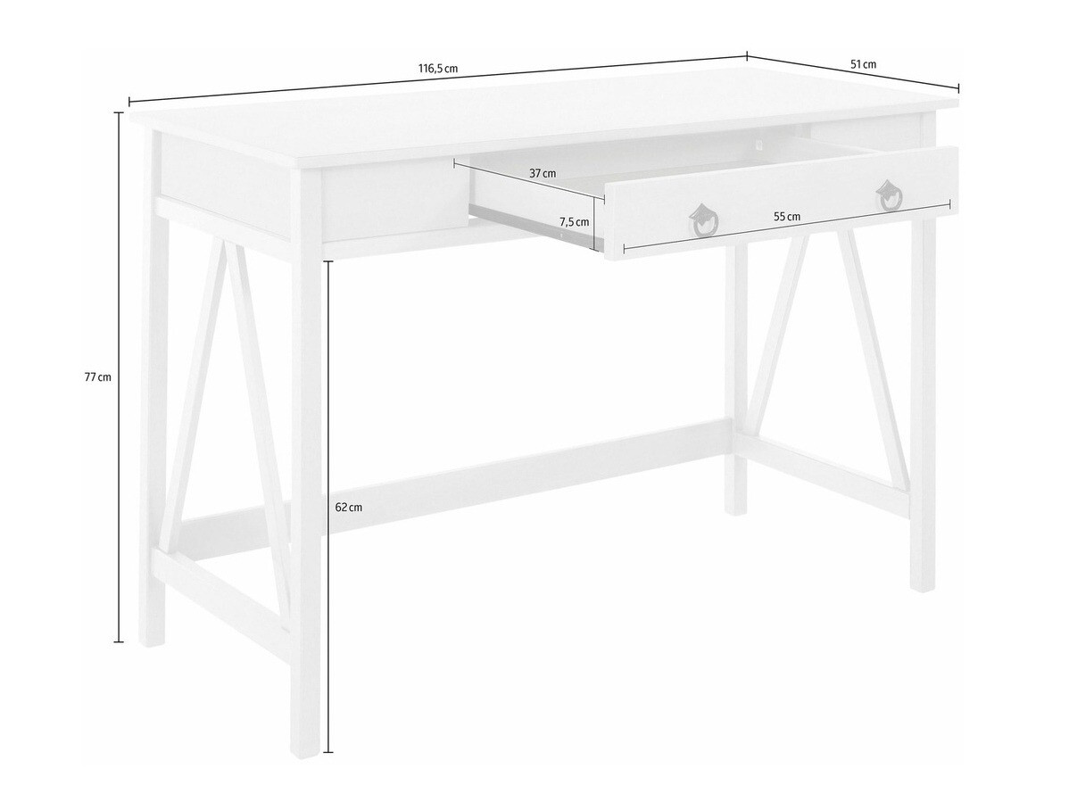 Bürotisch Denton 421 (Hellbraun)