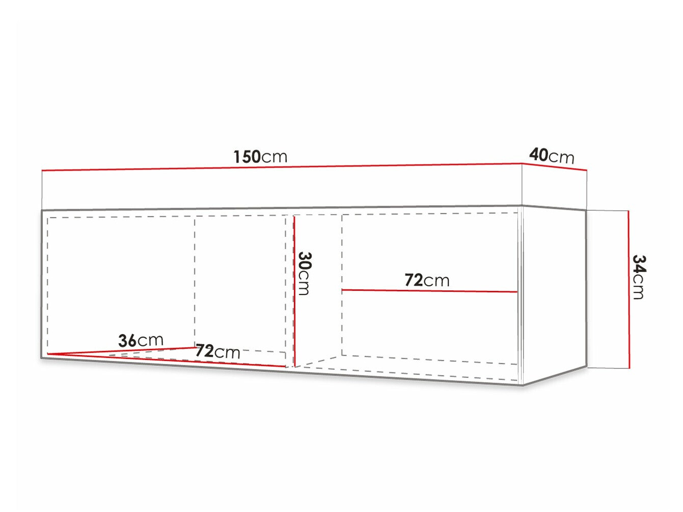TV-Möbel Anulio I (Schwarz)