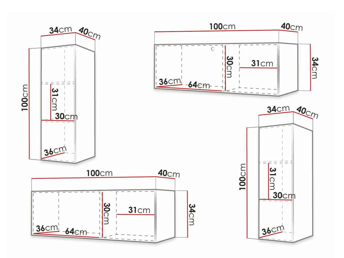 Wohnzimmer-Sets Anulio I (Weiss)