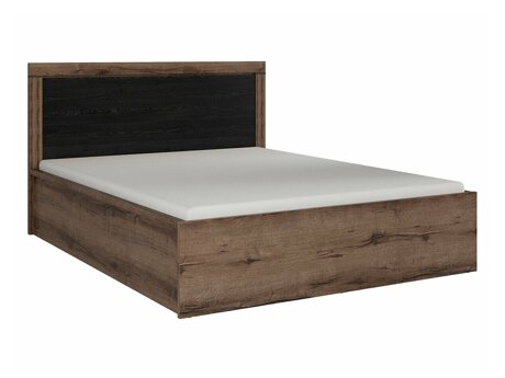 Bett Dunfelu 110 (Monastery Eichenholzoptik + Eichenholzoptik schwarz)