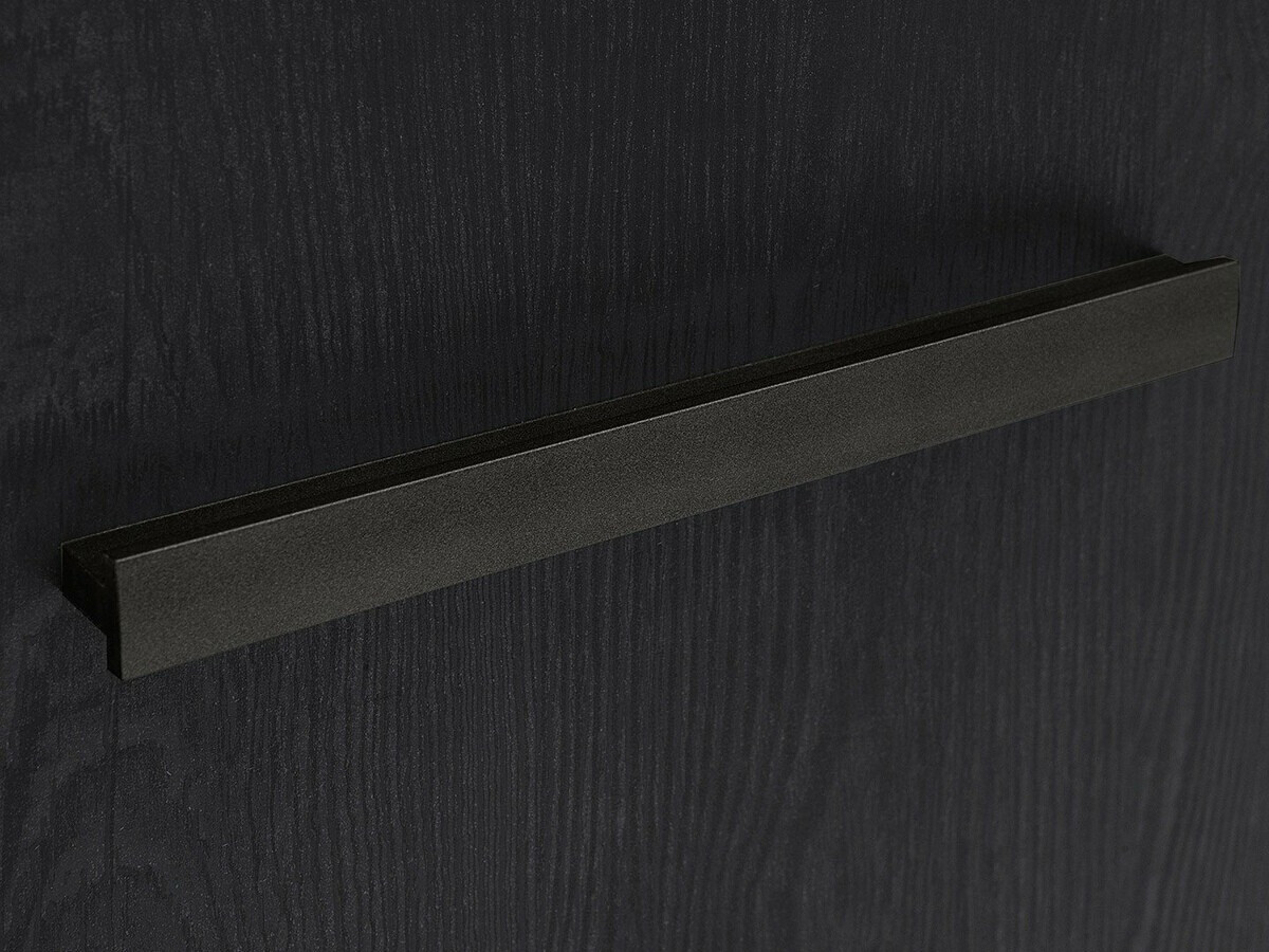 Kommode Dunfelu 100 (Monastery Eichenholzoptik + Eichenholzoptik schwarz)