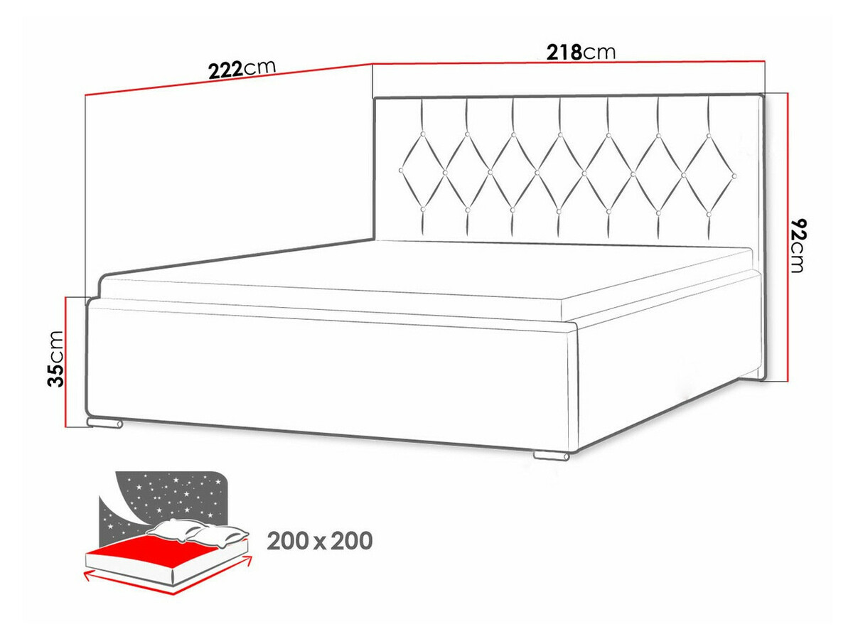 Bett Baltimore 160 (Mikrofaza 10)