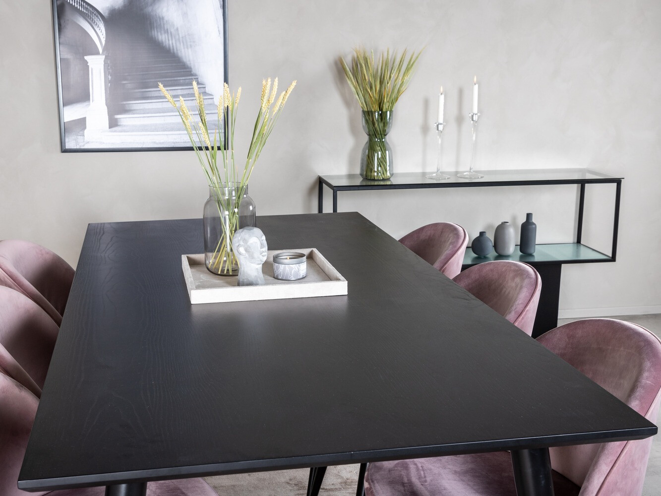 Essgruppe Dallas 1335 (Rosa + Schwarz)