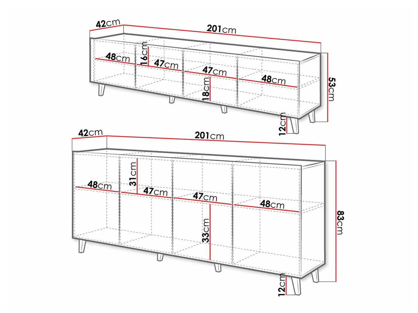 Wohnzimmer-Sets Charlotte 182 (Weiss + Schwarz)