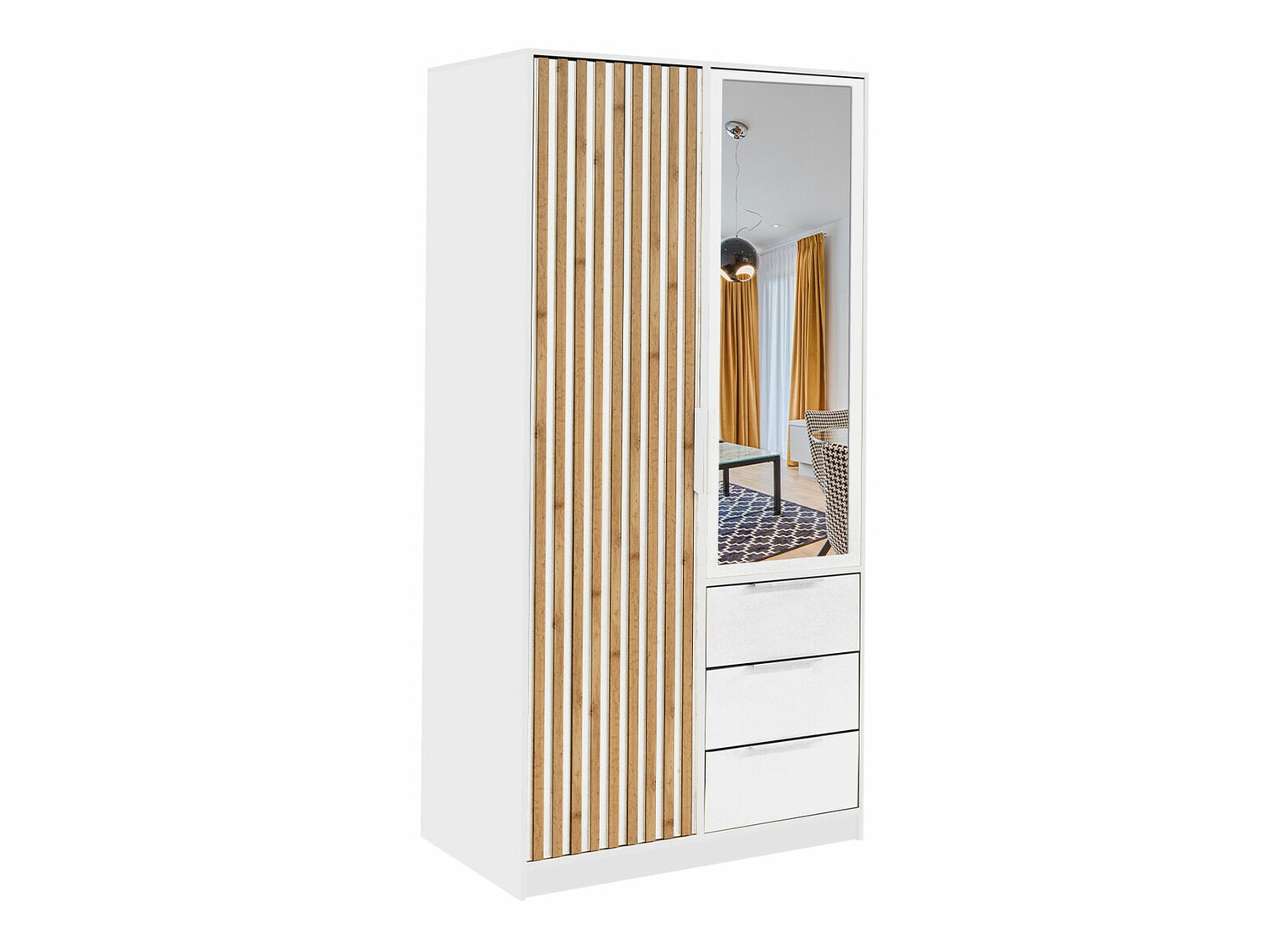 Kleiderschrank Collis III (Weiss)