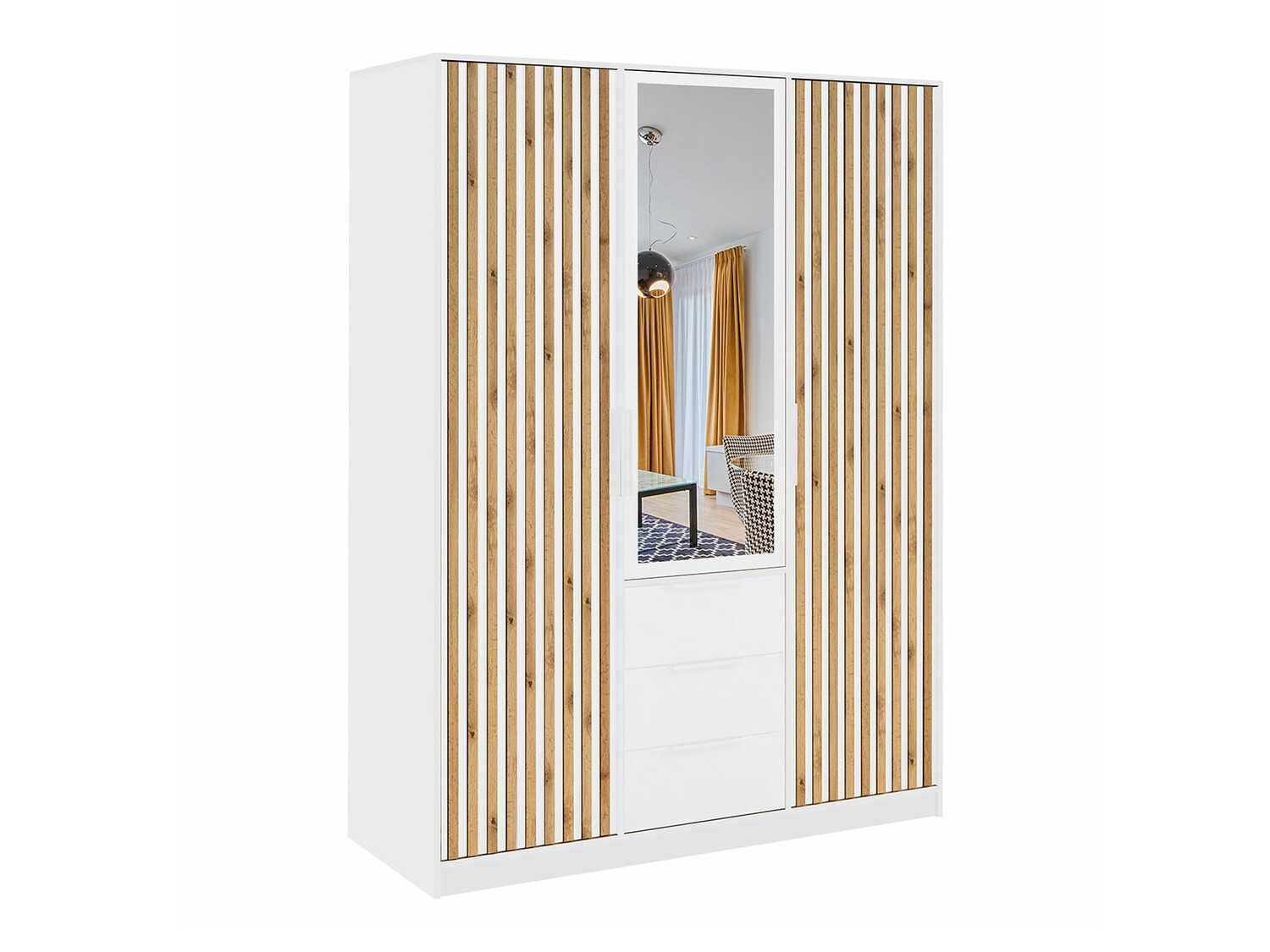 Kleiderschrank Collis IV (Weiss)
