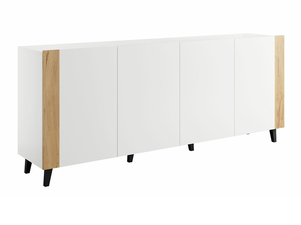 Sideboard Charlotte 183 (Weiss + Craft eiche)