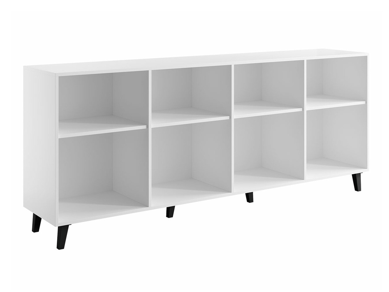 Wohnzimmer-Set Charlotte 185 (Schwarz + Craft eiche)