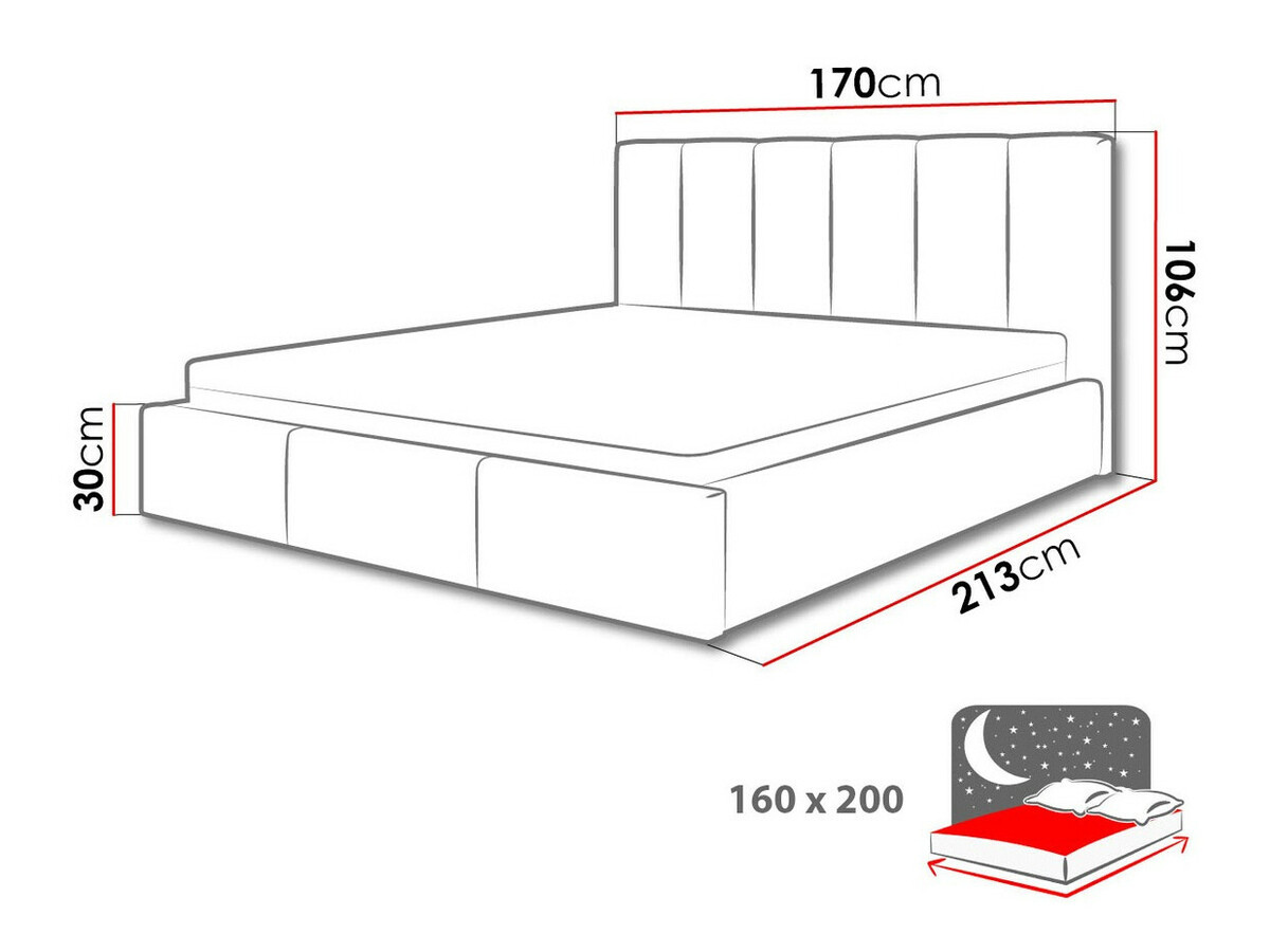 Bett ComfiDream Tirila I (Inari 96)