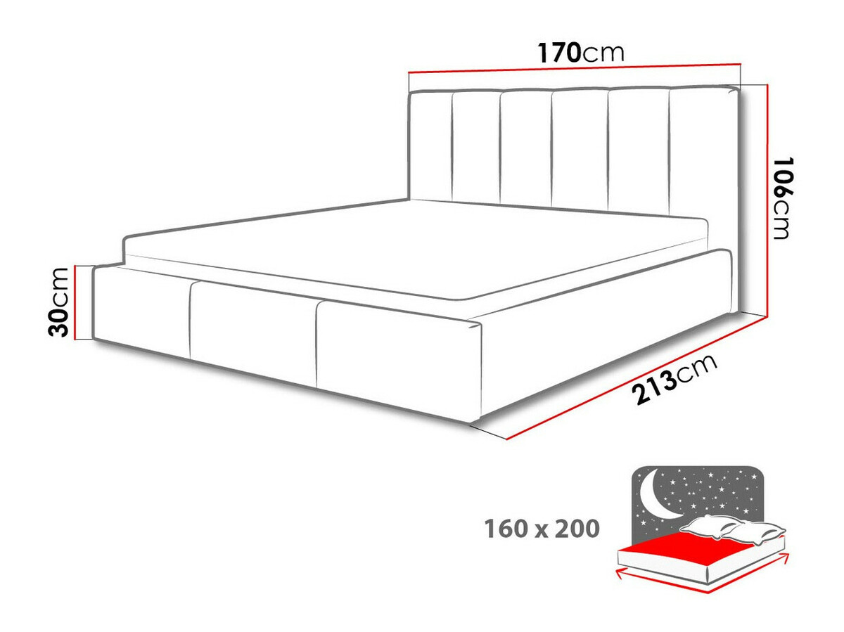 Bett ComfiDream Tirila II (Lars 90)