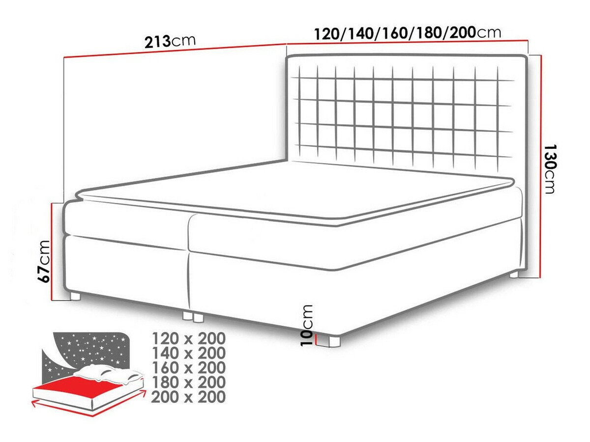 Boxspringbett Baltimore 115 (Bristol 2458)
