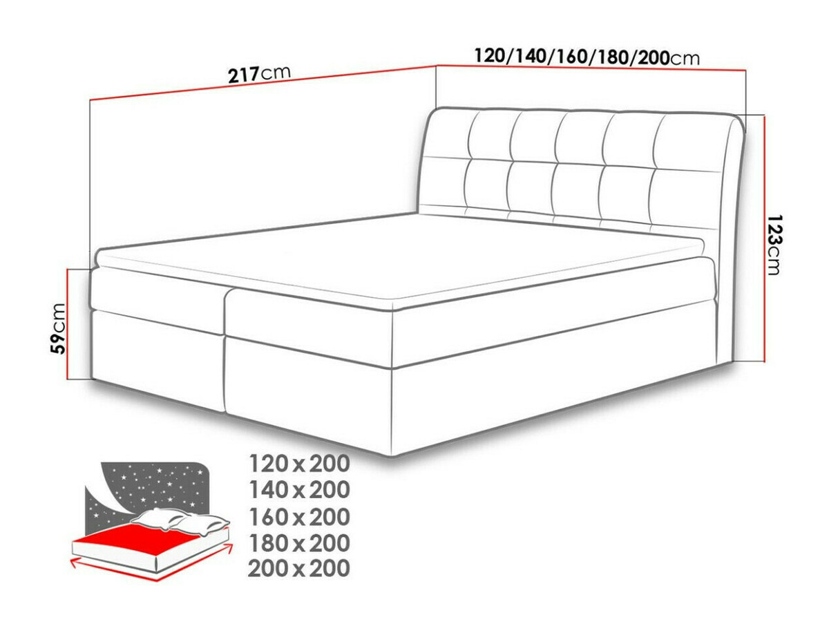 Boxspringbett Campania (Soft 033)