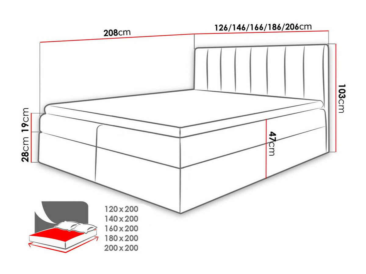 Boxspringbett Culina (Soft 017 + Ikar 09)