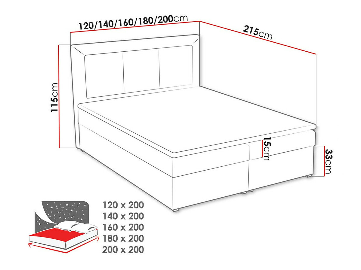 Boxspringbett Pomona 112 (Victoria 14 866)