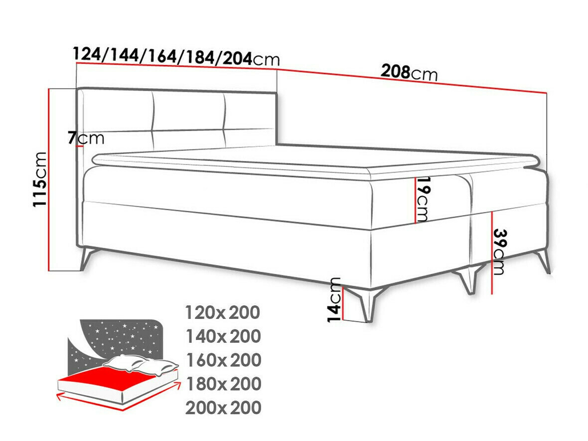 Boxspringbett Harena (Soft 033)