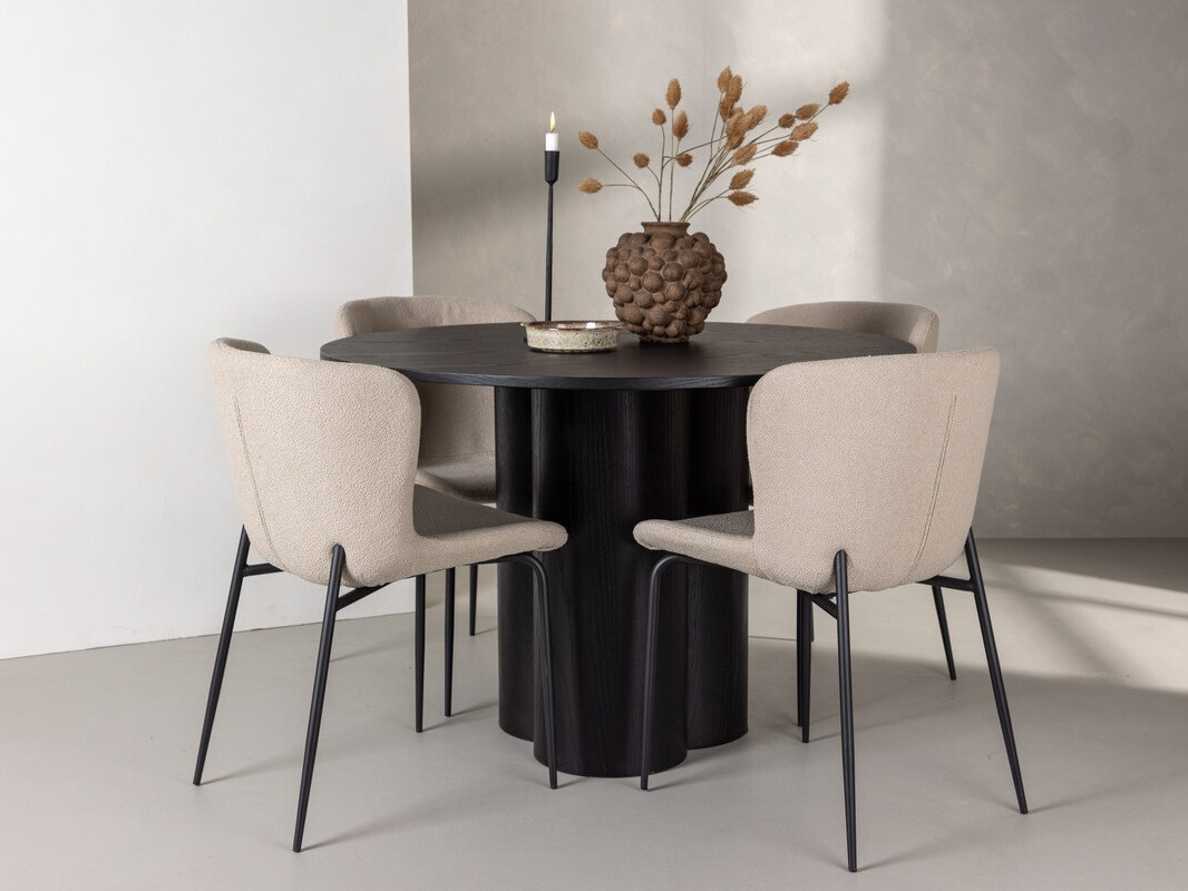 Essgruppe Dallas 3432 (Beige + Braun)