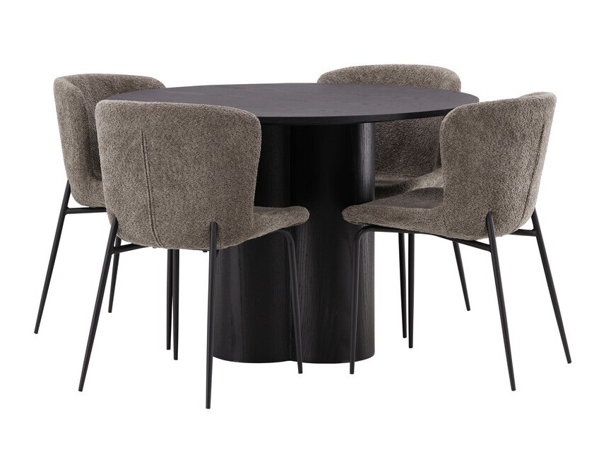 Essgruppe Dallas 3432 (Braun + Schwarz)