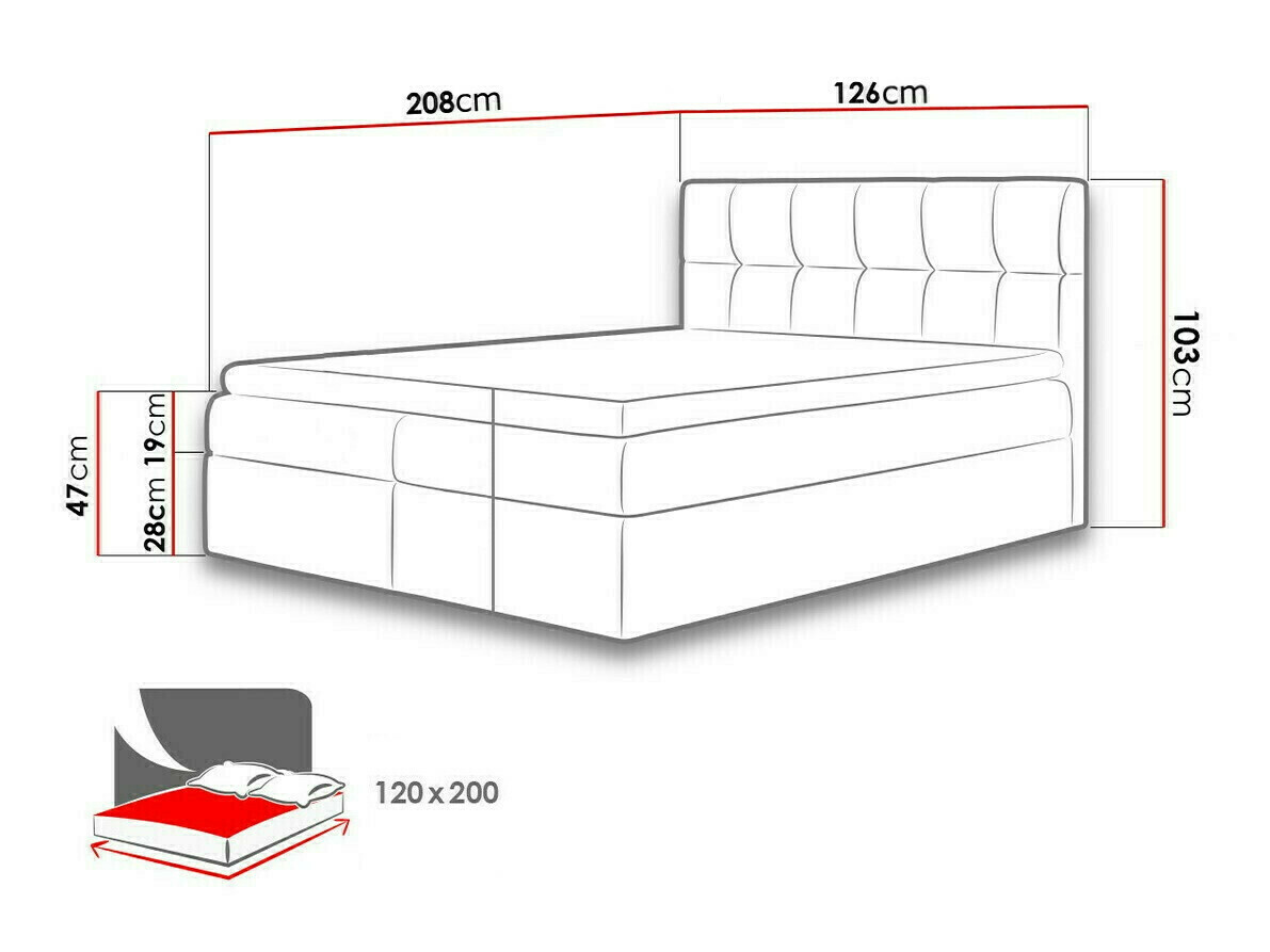 Boxspringbett Aedes (Rico 11)