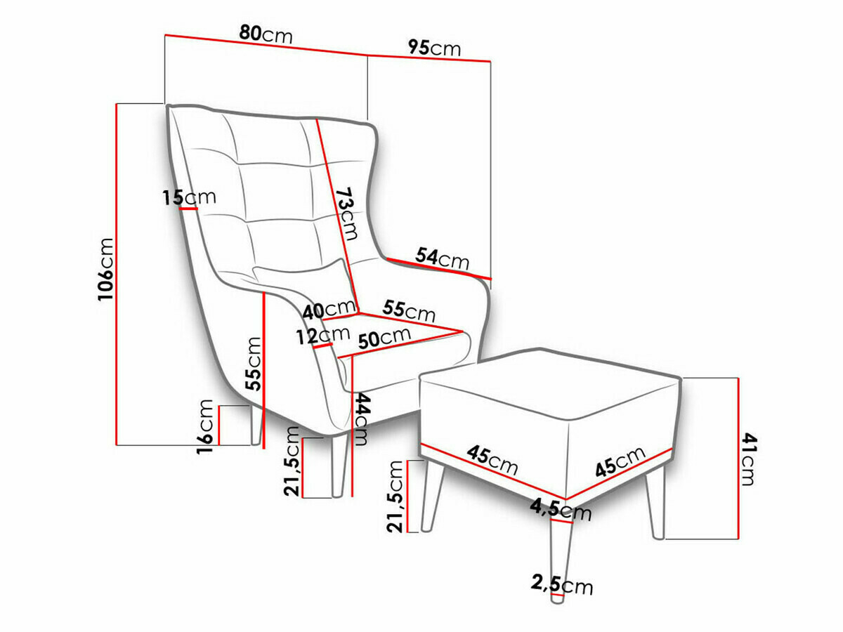Sessel Comfivo Ulmus II (Kronos 07)