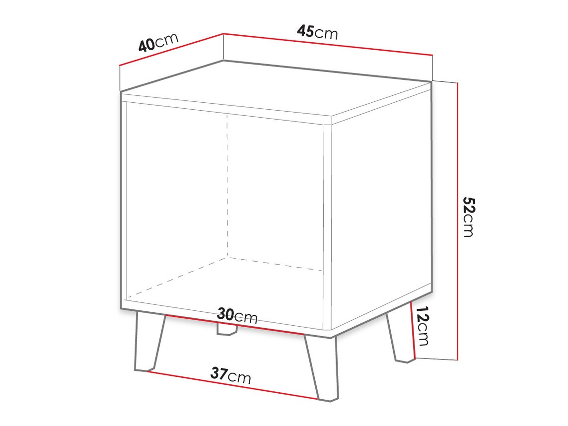 Ein Satz Nachttische Comes (Wotan Eiche)