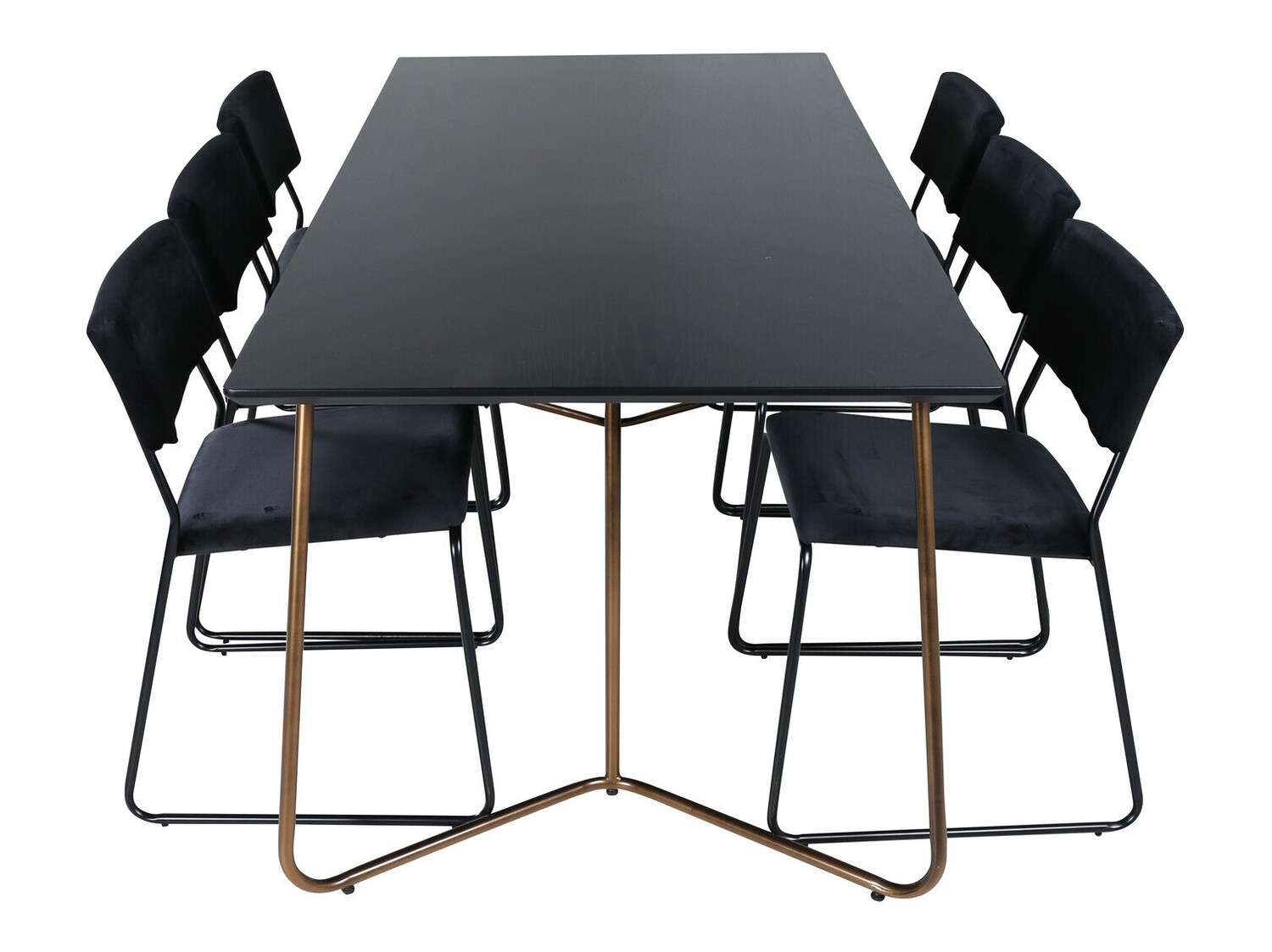 Essgruppe Dallas 2715 (Schwarz + Kupfer)