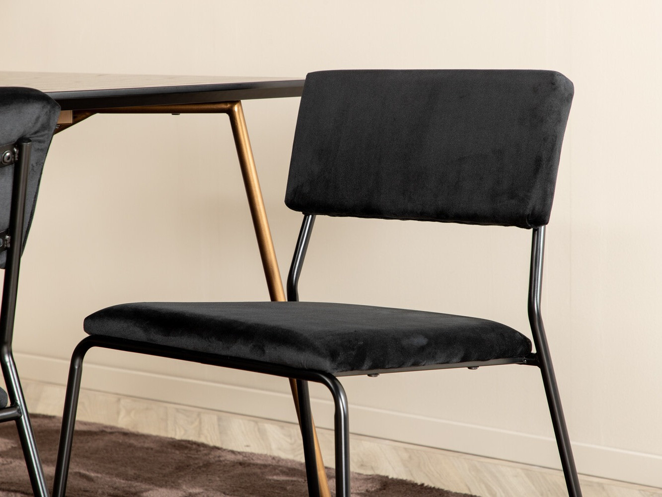 Essgruppe Dallas 2715 (Schwarz + Kupfer)