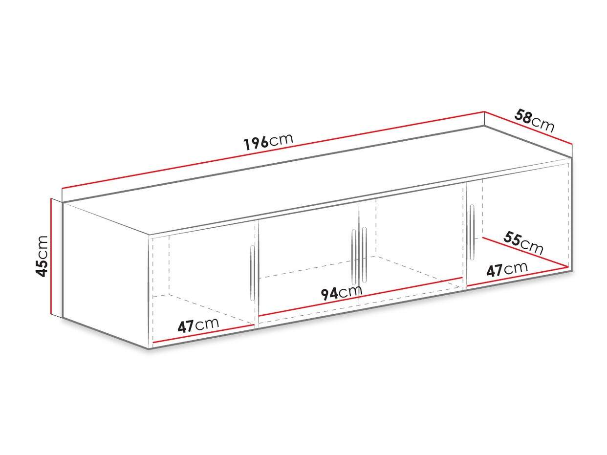 Kleiderschrank Dortivu I (Weiss)