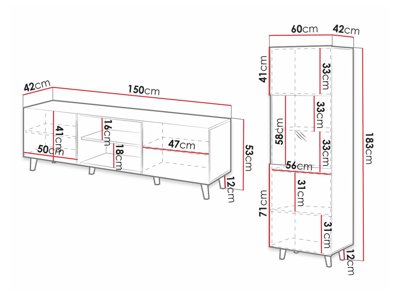 Wohnzimmer-Sets Dicto I (Weiss)